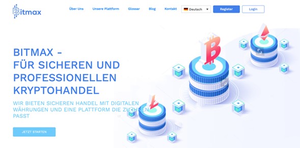 Die offizielle Homepage von Bitmax.