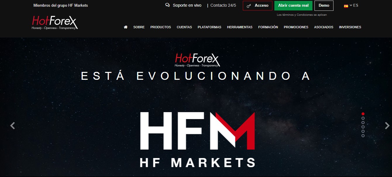 HotForex website
